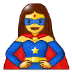 🦸‍♀️ woman superhero display on Samsung